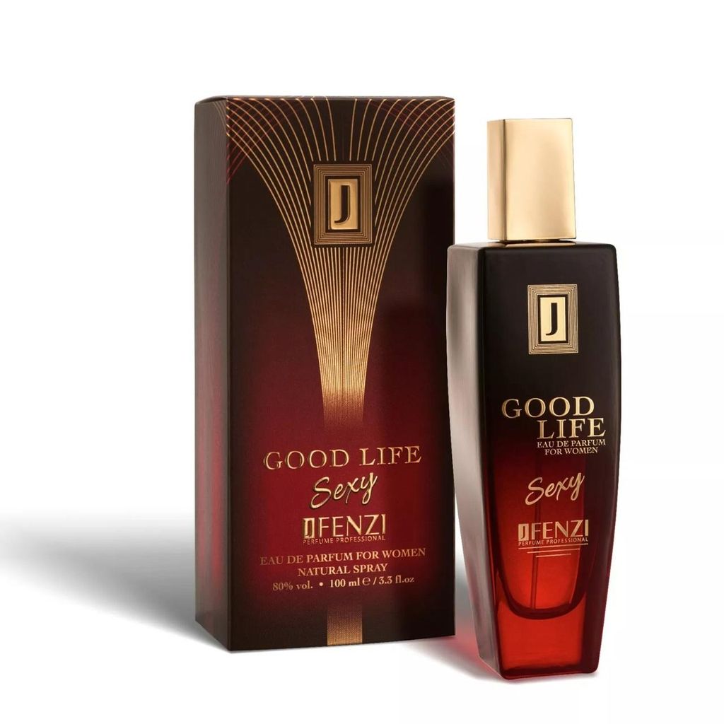 JFenzi GOOD LIFE SEXY Eau de Parfum Damen 100 ml – Blumig Fruchtiger Duft mit Roter Johannisbeere, Litschi & Rose