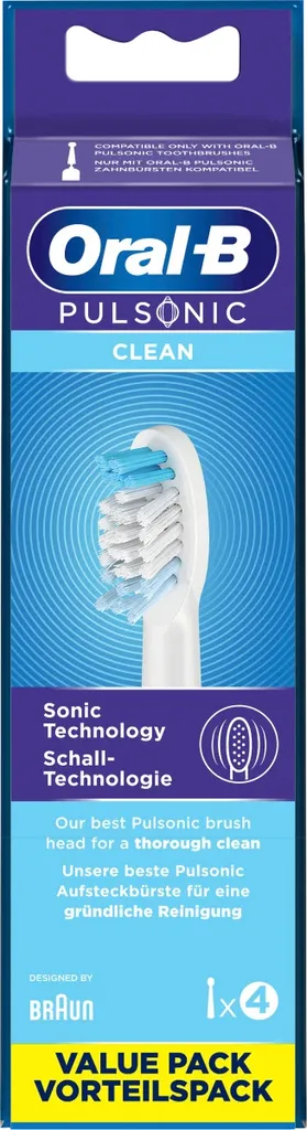 Oral-B Pulsonic Clean têtes de brosse à dents technologie sonique x4