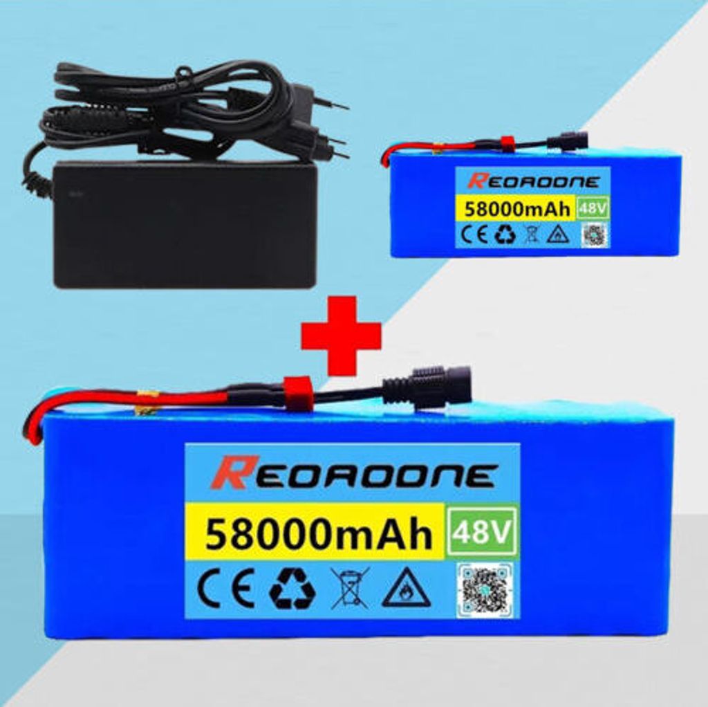 48V 58Ah baterie pro elektrokola 13S3P dobíjecí Li-Ion Obrázek produktu 13