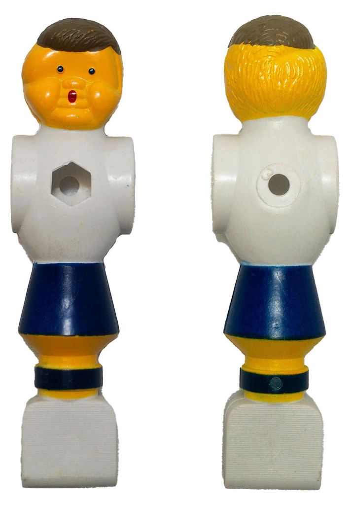Bandito Kickerfigur, Weiß-Blau