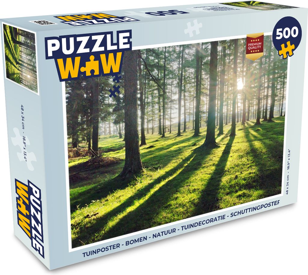 MuchoWow Puzzle 500 Teile Bäume - Natur - Wald - 500 Teile - Kinder - Selberbauen - Puzzlespiele