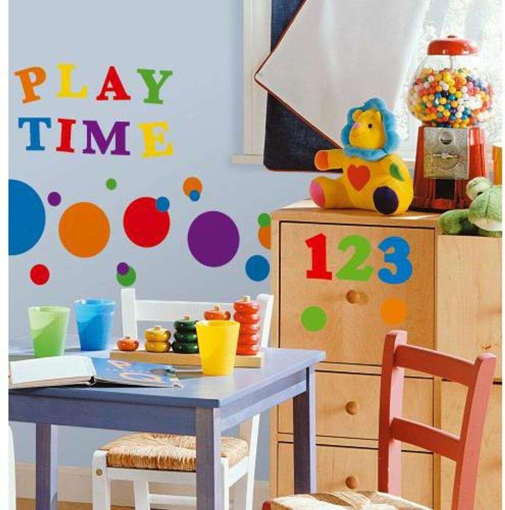 RoomMates Wandsticker Colorful Numbers