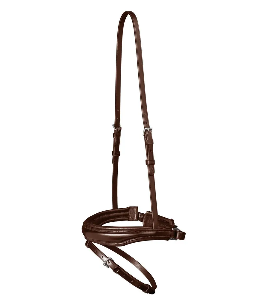 Muserolle Suédoise Waldhausen S-Line en Cuir Marron Confort Taille WB