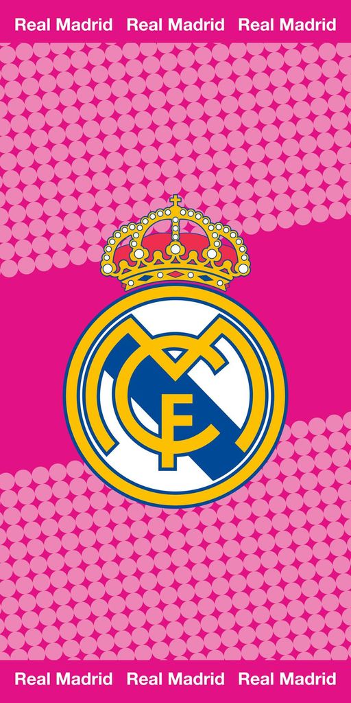 Osuška s logom Realu Madrid - 70 x 140 cm Roze Obrázok produktu 