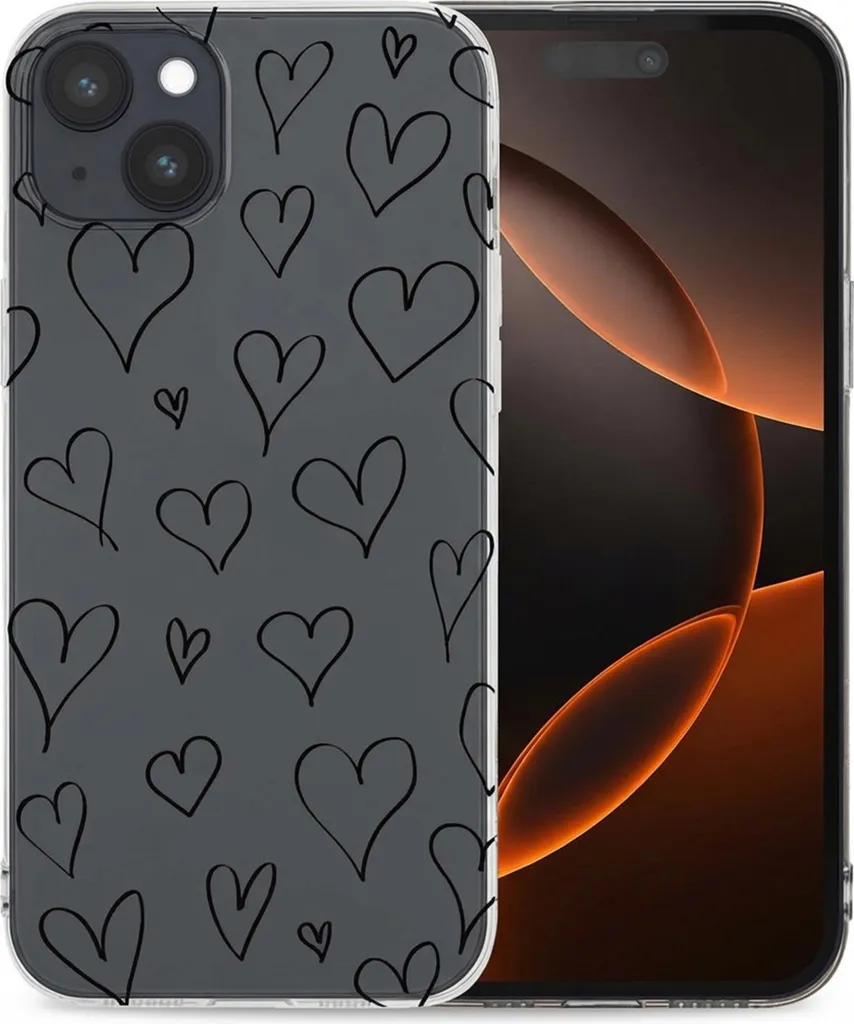 Cover iPhone 15 Plus imoshion Hearts - Sottile e Protettiva