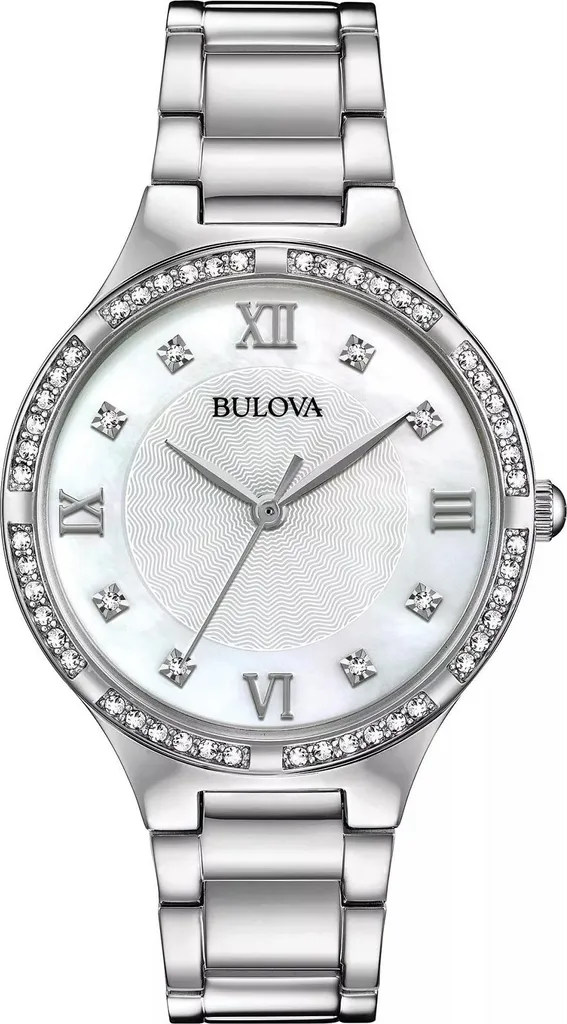 Montre Bulova Classic 96L262 pour femme en acier argenté chic