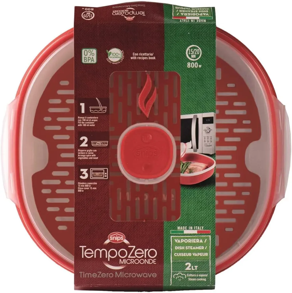 Cuit-vapeur Micro-ondes Snips 2L - Tempozero Line, Sans BPA et Pratique