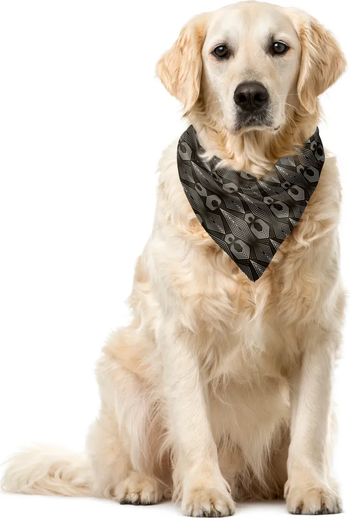 Accessorio Pet Abakuhaus Arte Retrò 40x40 - Bandana Alta Qualità Marrone