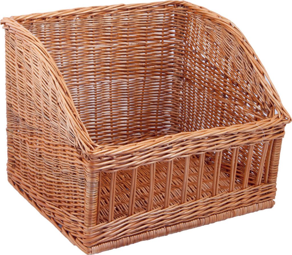 Regalkorb schräg, naturbraun - Format: T 45cm x B 50cm x Hv Produktbild 