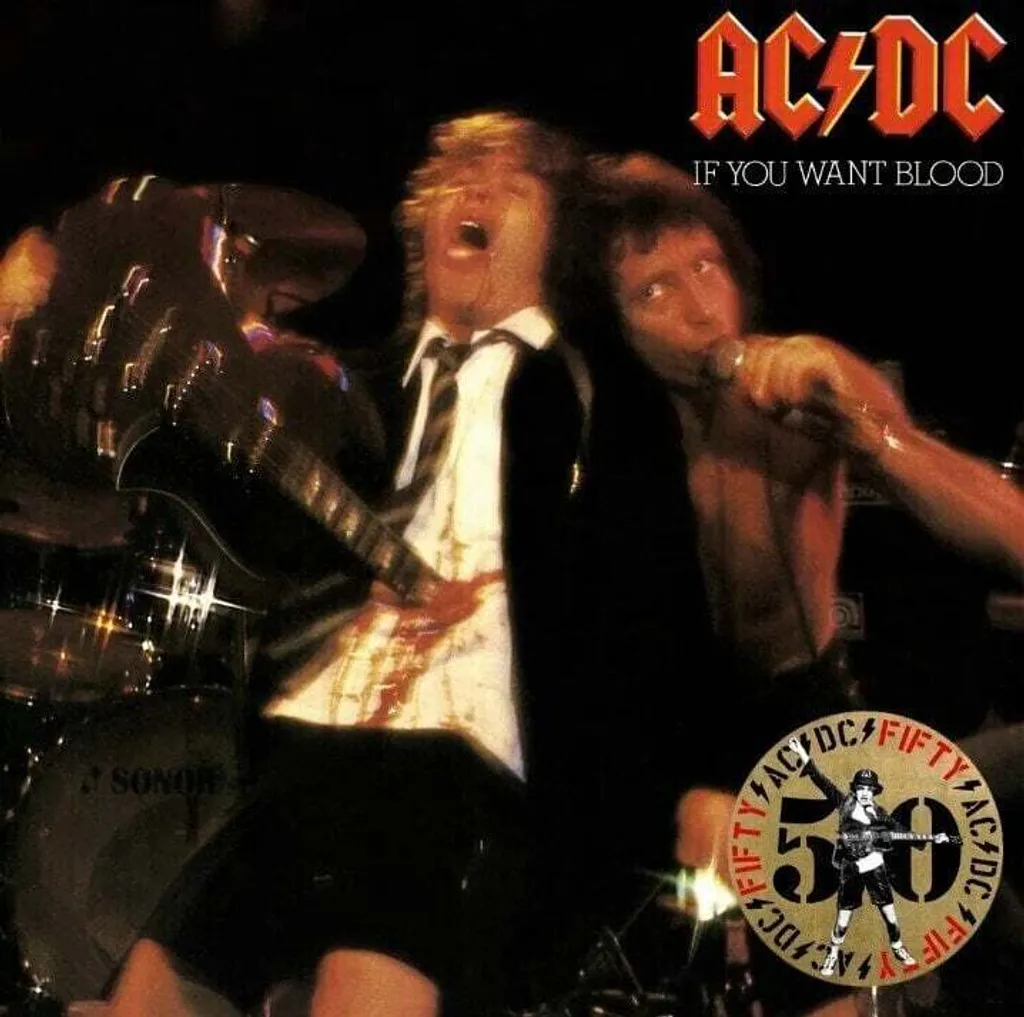 AC/DC - If You Want Blood You've Got it Gold Vinyl - Édition Anniversaire
