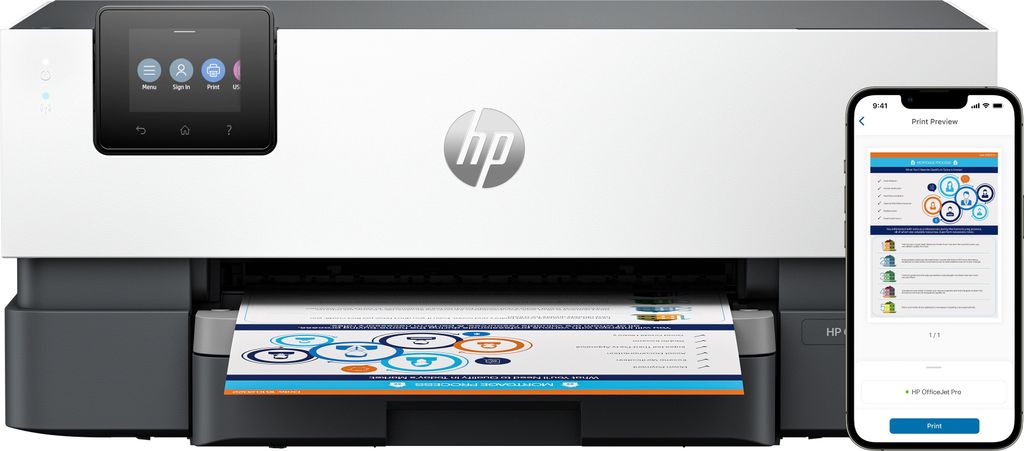 Atramentová tlačiareň HP OfficeJet Pro 9110b sivá Obrázok produktu 