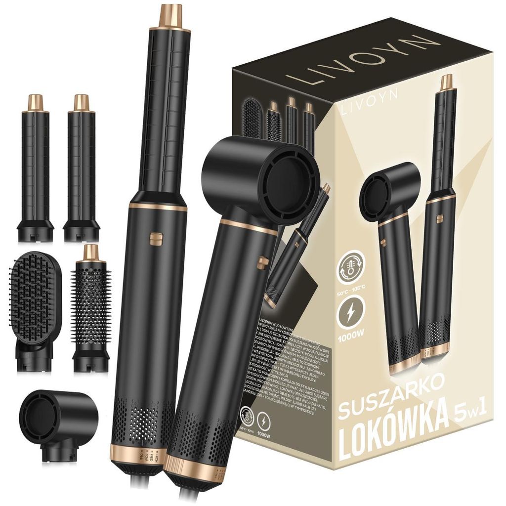 Hair Styler 5v1 Airstyler teplovzdušná kefa kulma Obrázok produktu 