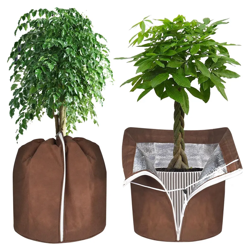 Protéger les Plantes du Gel : Lot de 2 Housses de Protection pour Pots 40cm