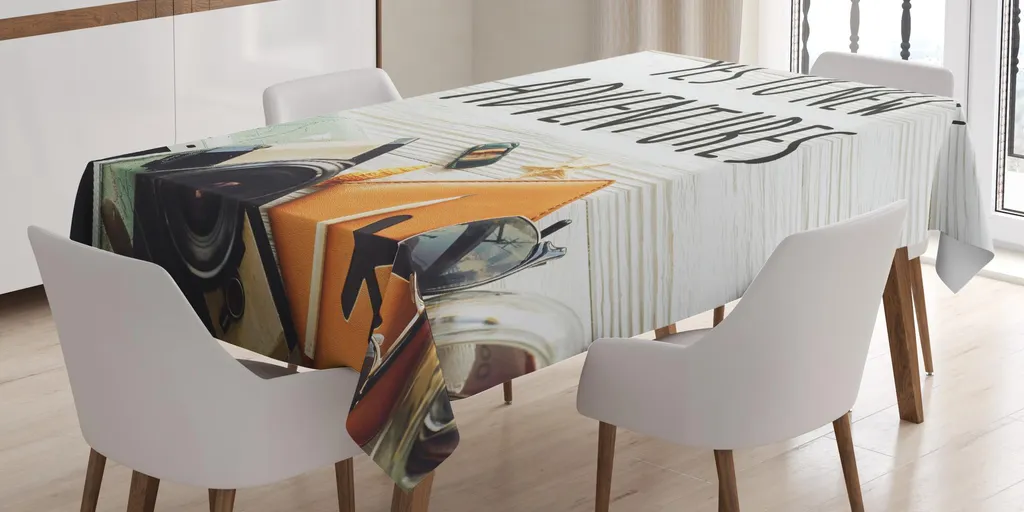 Tovaglia Rettangolare ABAKUHAUS 140x240 - Poliestere Idrorepellente Retrò