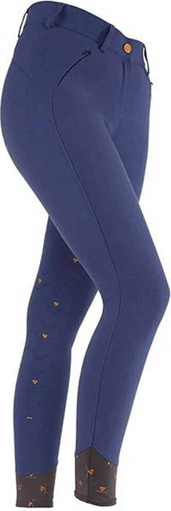 Pantalon d'équitation Femme Aubrion Chapman Marine pour Concours