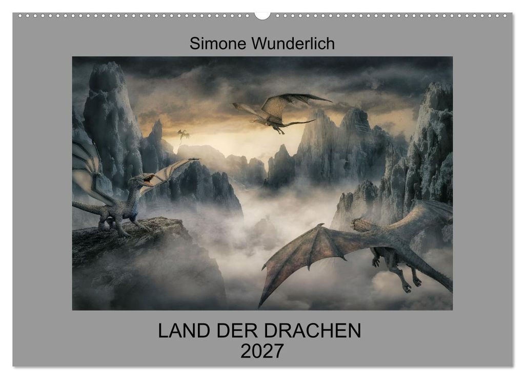 Land der Drachen (Wandkalender 2027 DIN A2 quer), CALVENDO Monatskalender