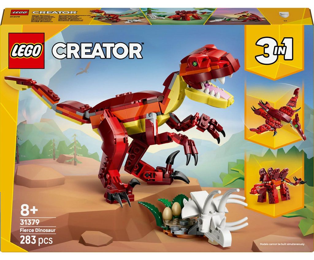 LEGO Creator 3-in-1 set: Wilde dinosaurus - Dino speelgoed Productafbeelding 