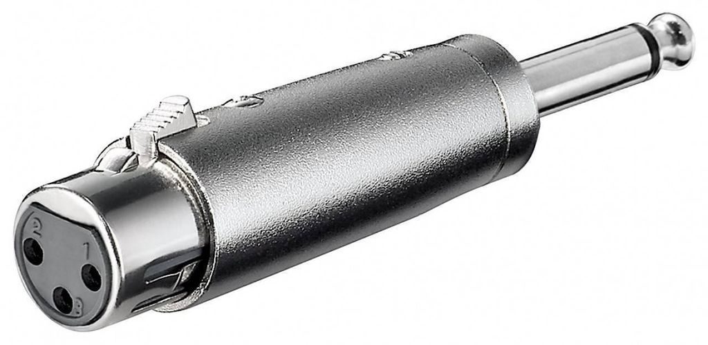 Goobay 27451 Adattatore XLR, jack AUX 6,35 mm mono maschio Immagine del prodotto 