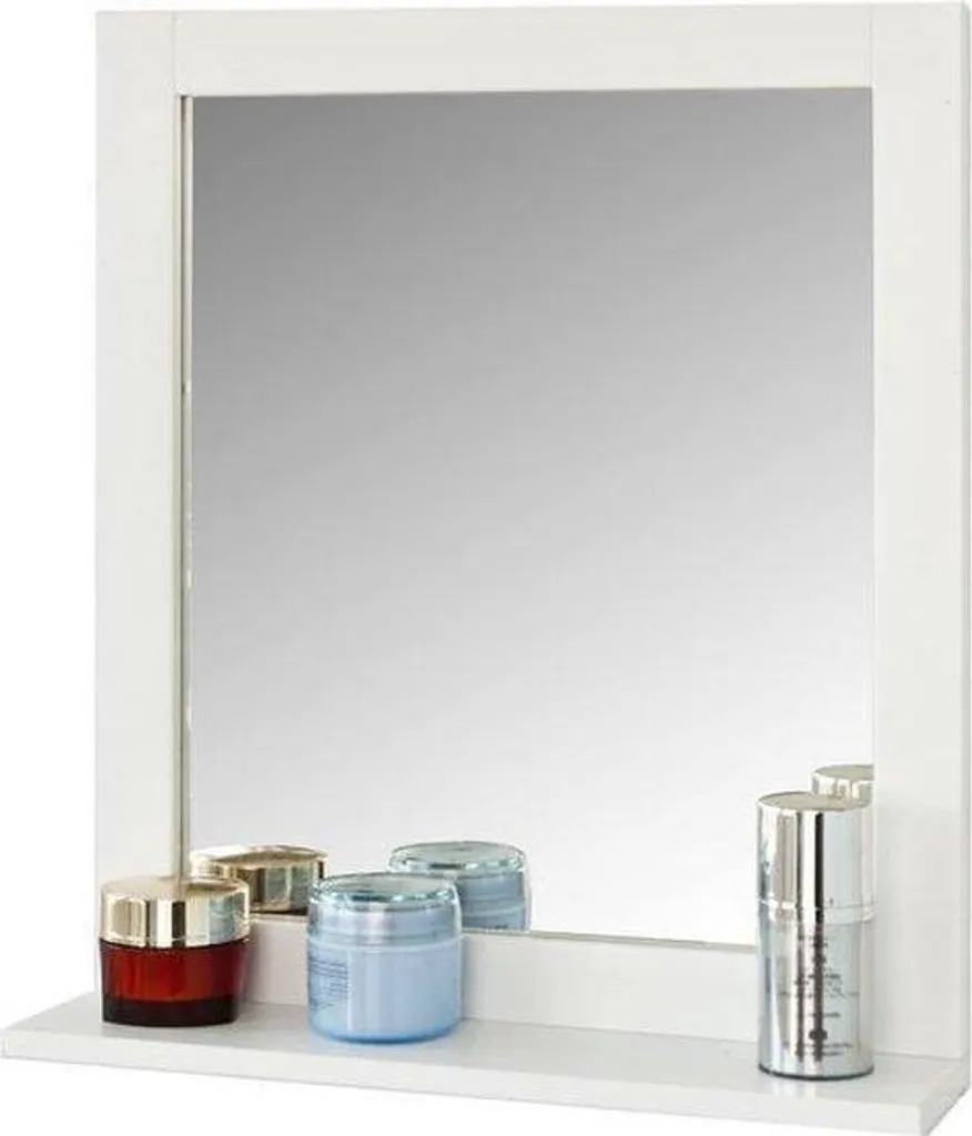 Miroir mural salle de bain bois 40x50 cm, style scandinave élégant