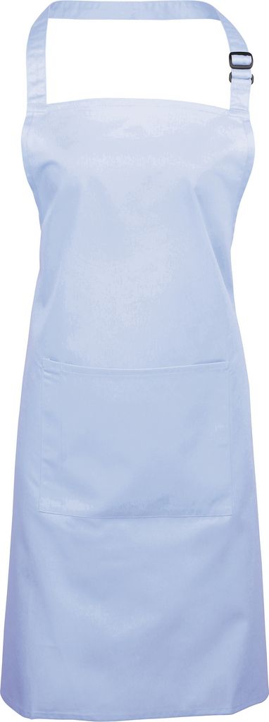 Premier Damen Schürze mit Tasche bunt (2 Stück/Packung) RW6788 (Einheitsgröße) (Hellblau)