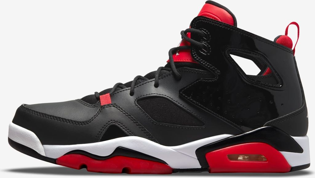 Nike Jordan Flight Club '91 "Black University Red" Schwarz/Rot, Größe: 49,5