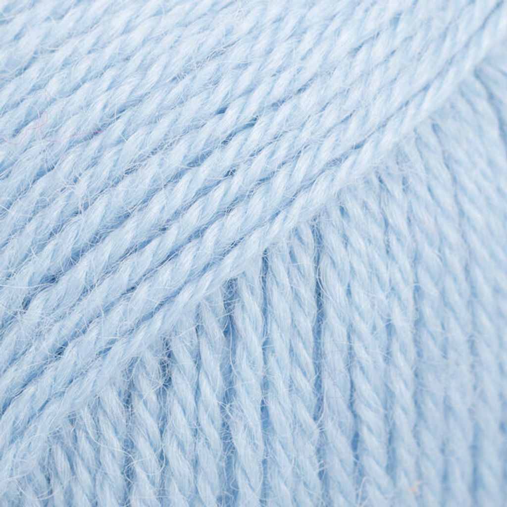 Drops Alpaca Uni Colour 6205 Light Blue Strickgarn