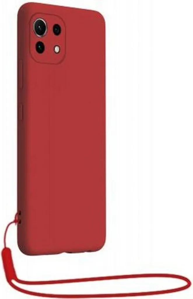 Protezione Xiaomi Mi 11 5G: Cover BigBen Silicone + Cinturino Rosso