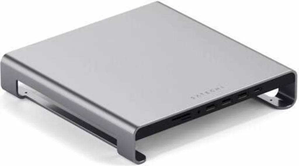 Support de moniteur avec Hub Type C Satechi Réhausseur Écran iMac Gris - 15