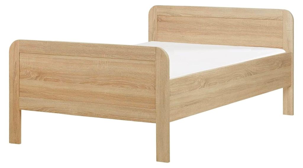 Seniorenbett 120x200 Komfortbett mit Lattenrost und erhöhter Einstiegshöhe aus Holz