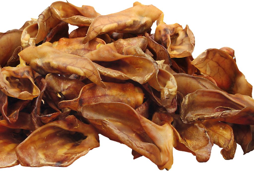 1kg Schecker - Schweineohren -  Hundeohren Produktbild 