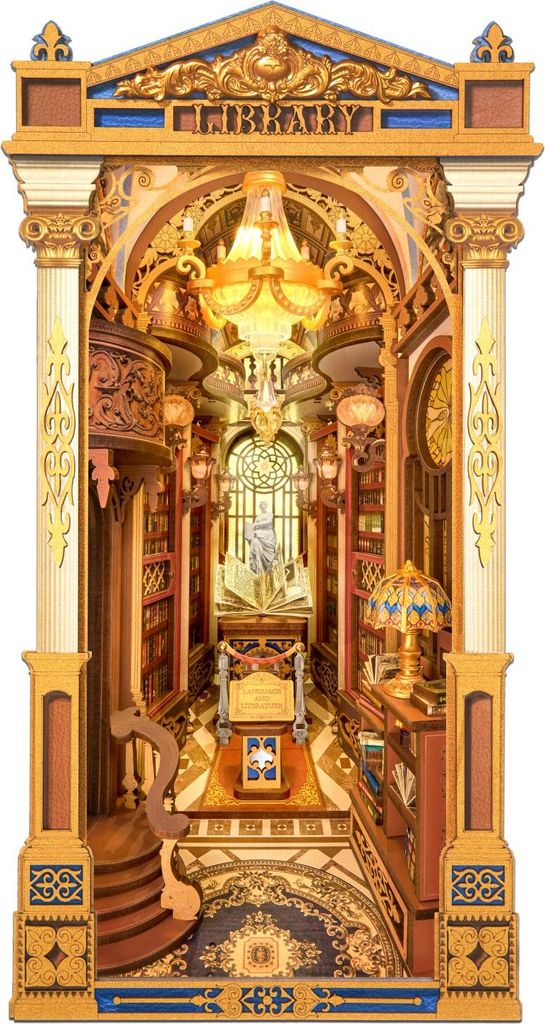 Puzzle 3D Book Nook Library of Wonders, RoLife, 258 pezzi Immagine del prodotto 