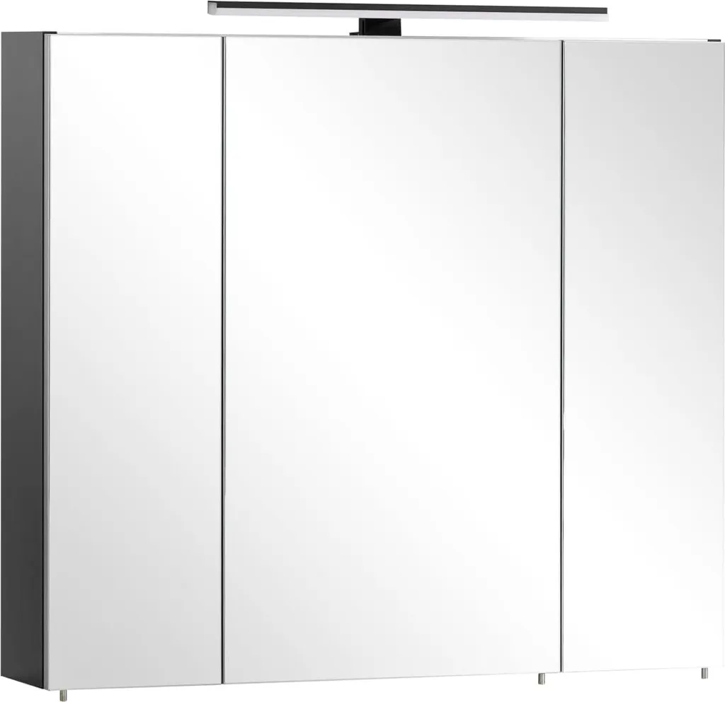 Armoire de toilette Malte Schildmeyer bois noir mat 80x16x74 cm moderne