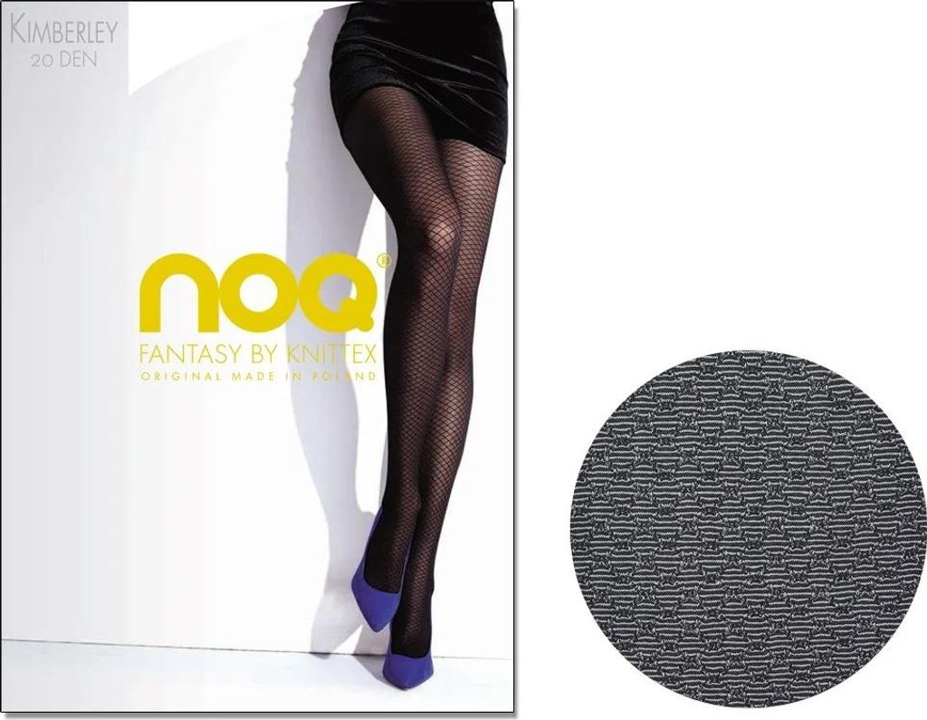 Netzstrumpfhose Imitation Kimberley 20 den 4 Silver