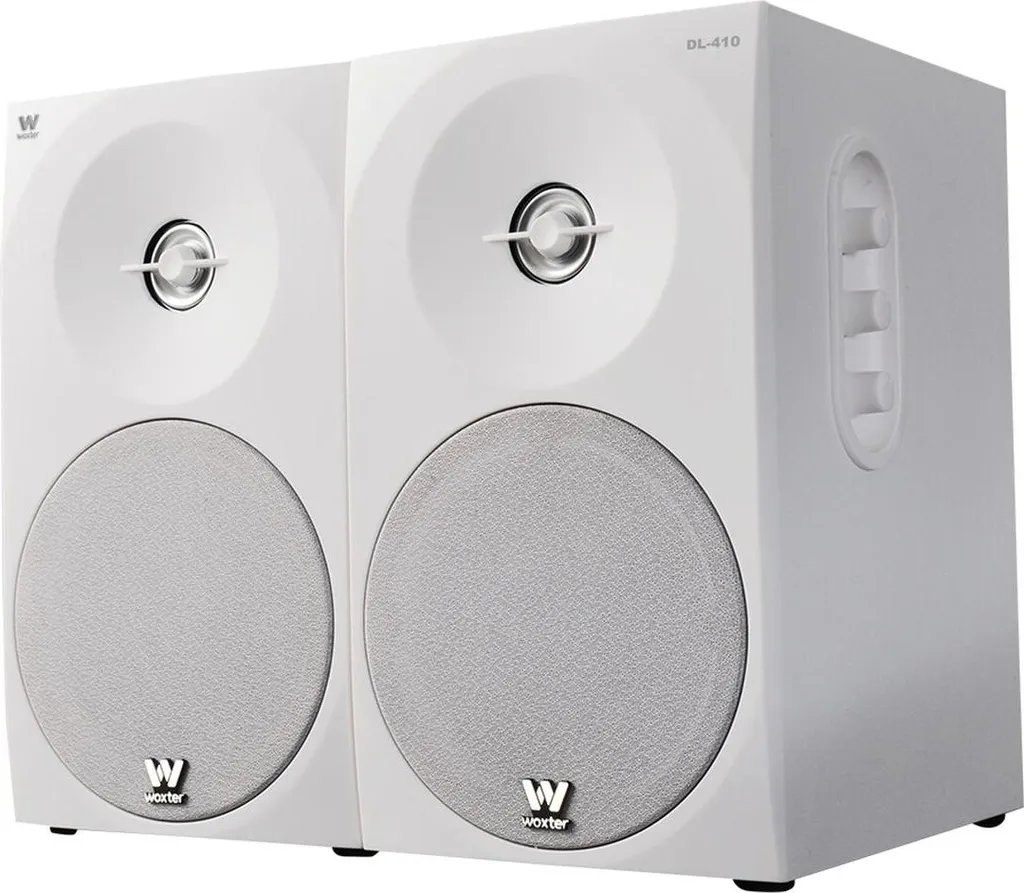 Haut-parleurs PC et TV Woxter DL-410 Blancs 150W - Idéal Salon et Bureau