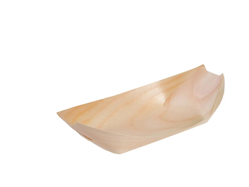 Barquette à fingerfood en bois : fini le plastique avec ce pack de 100