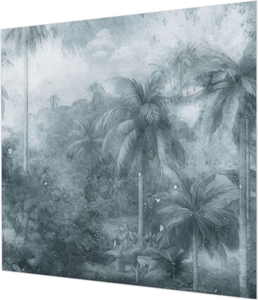 Wandtapete - Dekorative Tapete für Wohnzimmer - Tapetenfolie für Wanddekoration - 250x250 cm - Tropische Vegetation