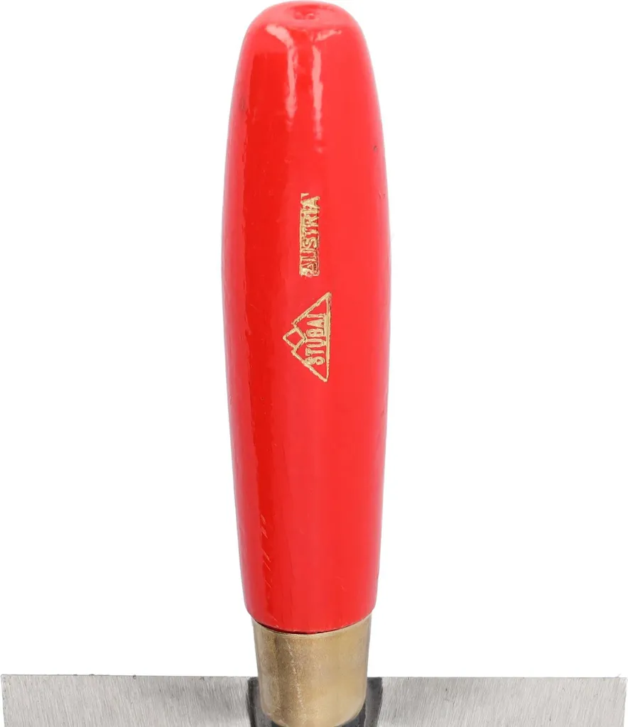 Frattazzo STUBAI in acciaio inox con manico verniciato | 170 x 120 mm | Spessore lama 0,75 mm | Disco lisciante professionale per lavori di muratura, intonacatura e stuccatura, lavori in calcestruzzo in interni ed esterni - 5