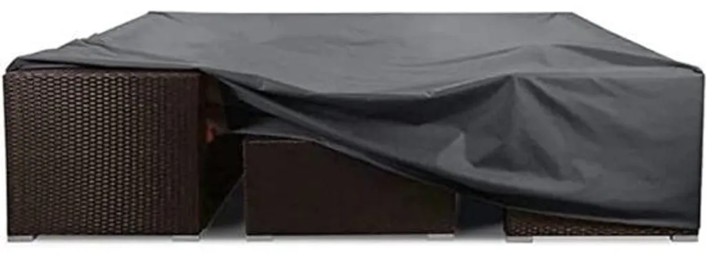Bâche de protection salon de jardin rectangulaire imperméable et UV