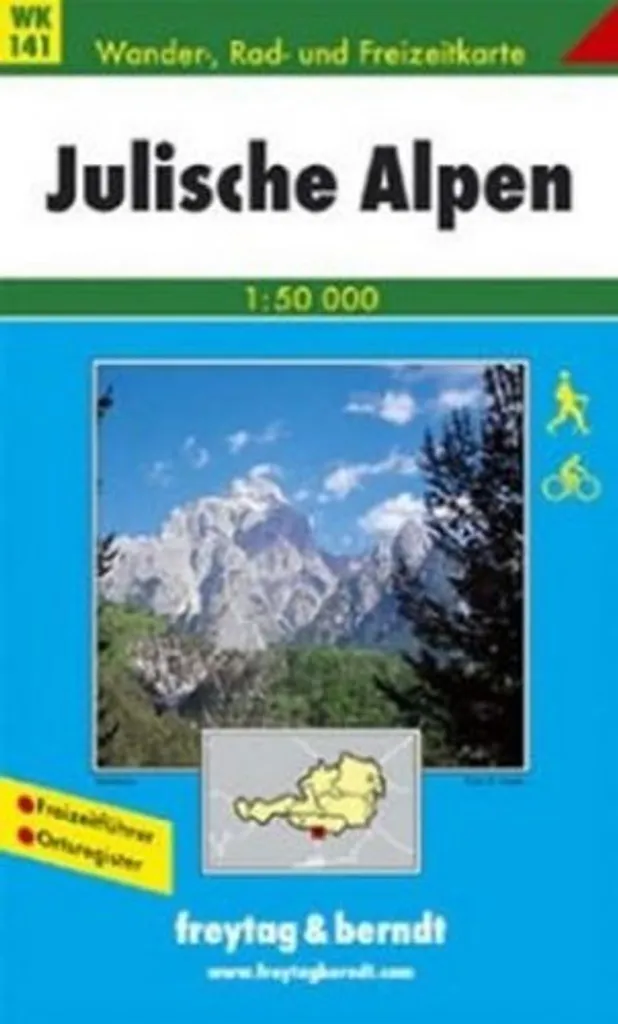 Carte Alpes Juliennes pour Randonnée et Trekking - Réf WC 141 1:50 000