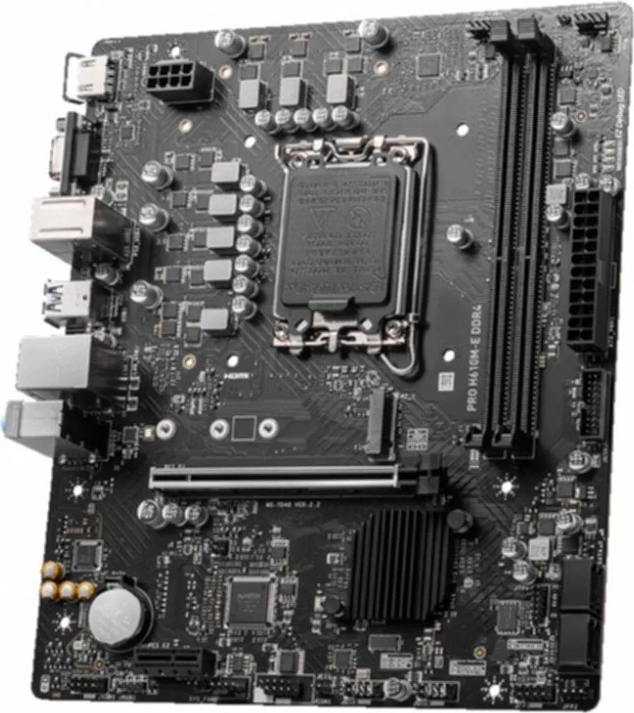 Carte Mère MSI H610M-E Pro DDR4 pour Assembler un PC Travail Efficace