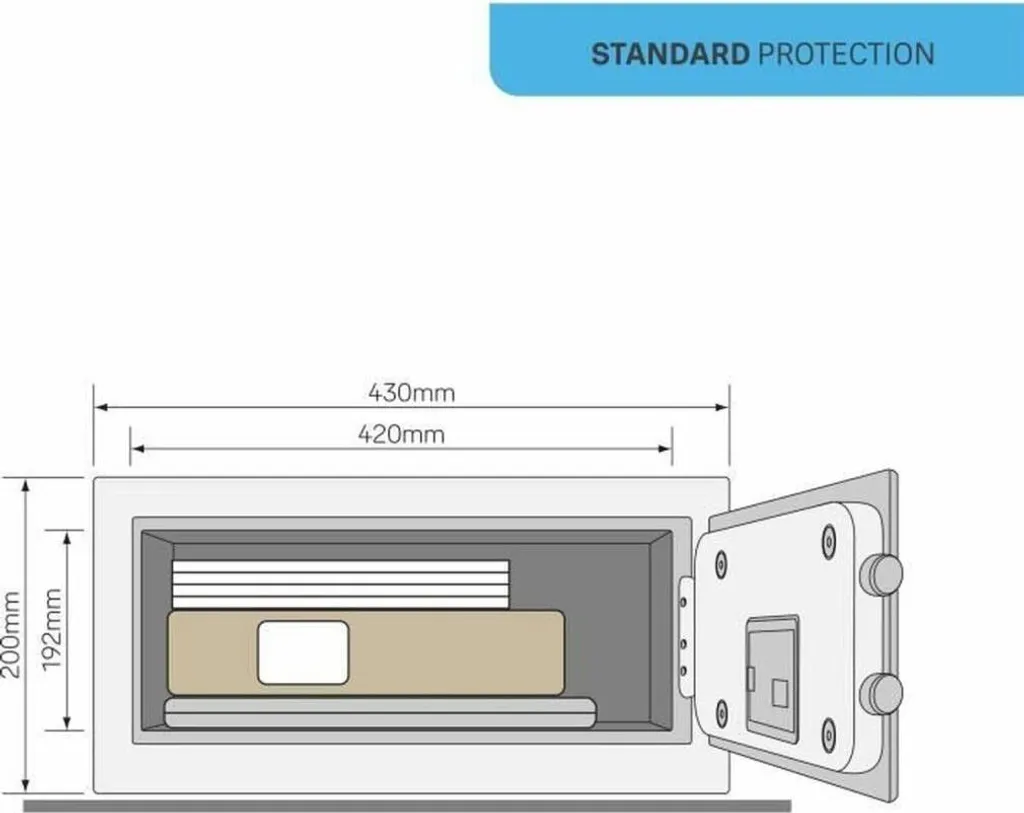 Coffre-fort de sécurité 24 litres Yale pour documents et objets de valeur - 9