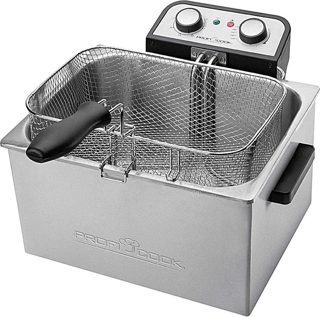 ProfiCook PC-FR 1038 Doppel Fritteuse Edelstahl Produktbild 