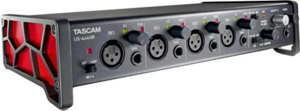 Tascam US-4x4HR Interface haute résolution 192kHz avec préamplis HDDA - 2