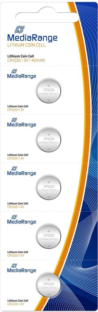 MediaRange MRBAT134, Batéria na jedno použitie, CR1220, Obrázok produktu 