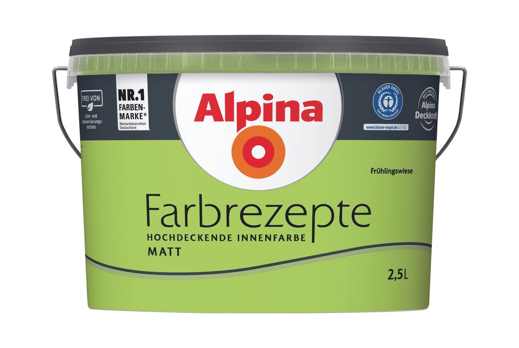 Alpina Farbrezepte Frühlingswiese matt 2,5 Liter Produktbild 