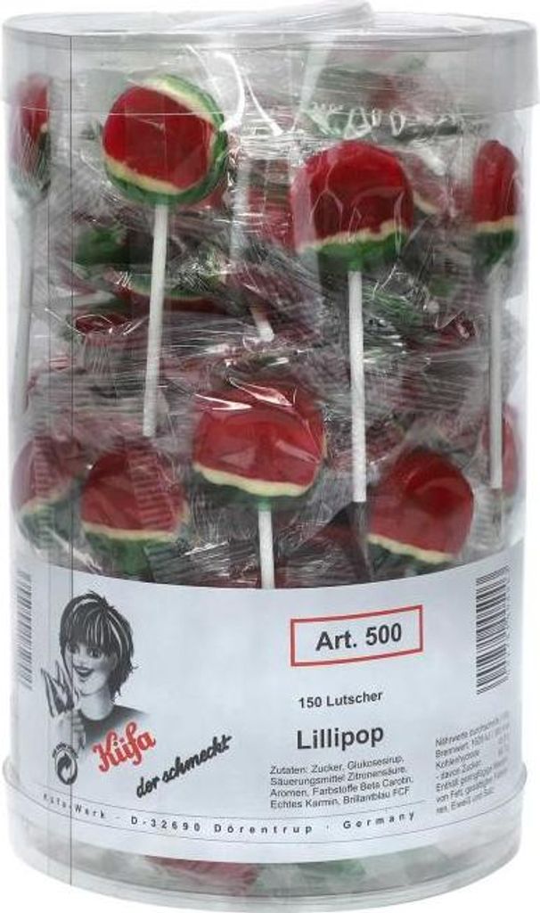 Küfa Lillipop Frucht Lutscher fruchtig lecker 150 Stück 1700g