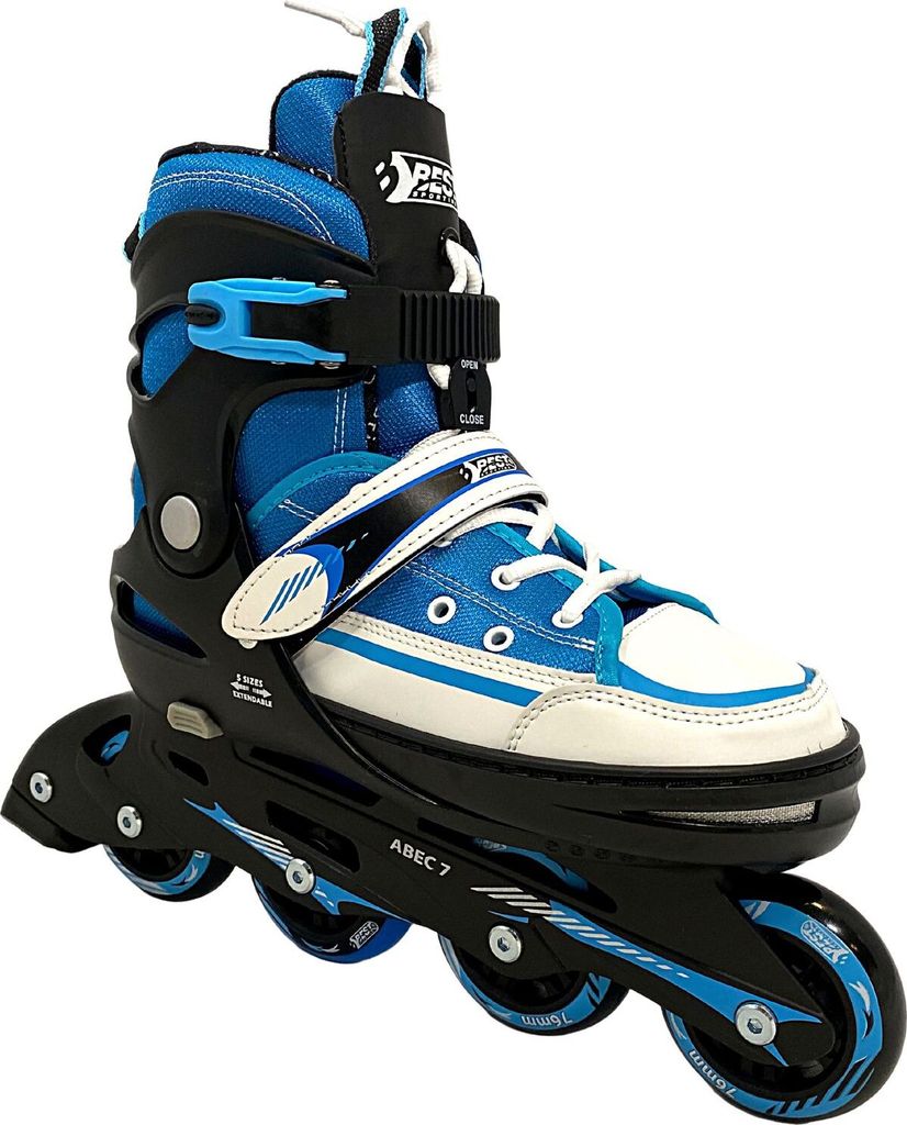 Best Sporting Inline Skates Kinder I Rollschuhe größenverstellbar I robuste Inliner für Jugendliche mit Bremse I Rollerskates Schuhe Kinder I In...