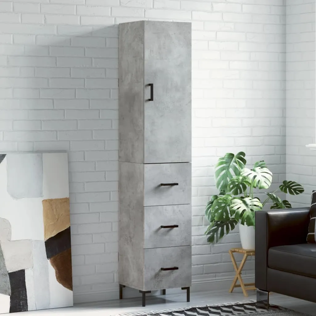 Elegante Credenza vidaXL Cemento 180 cm: Arredo Design Contemporaneo