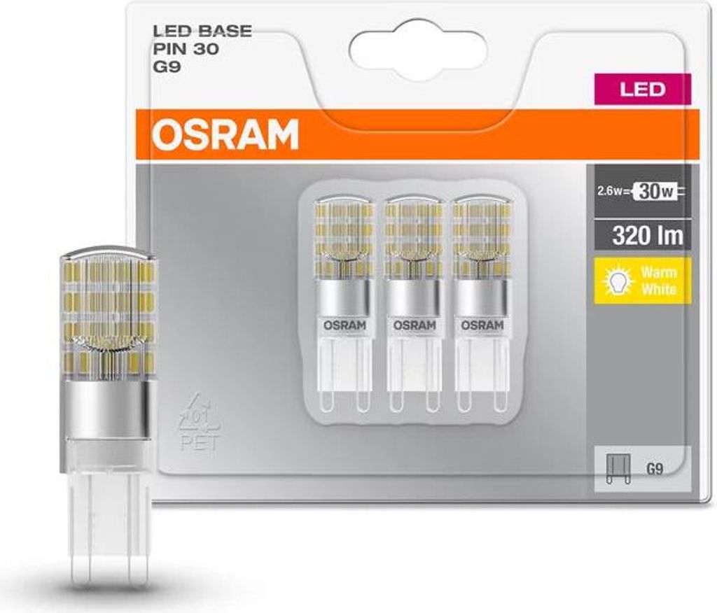 Lampa specjalna LED Pin30, 3-pak, 320lm 2700K 30W zamiennik Zdjęcie produktu 