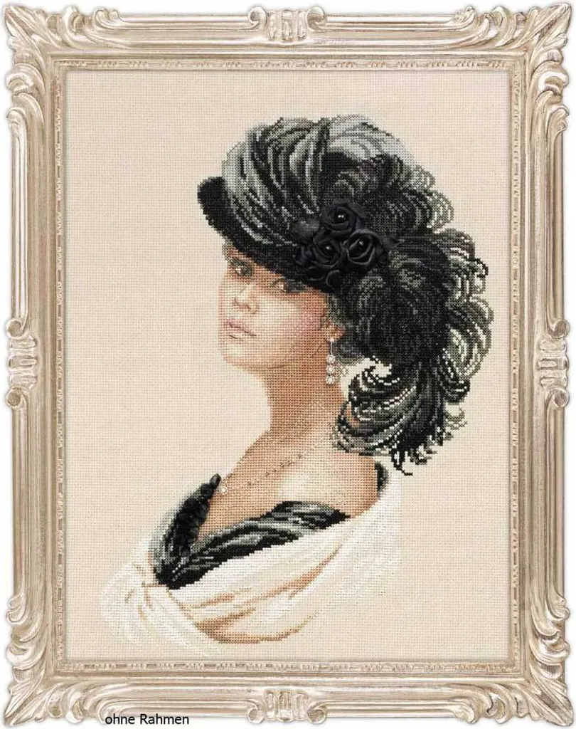 Réussir sa broderie sur toile noire : Kit Riolis Soirée velours complet